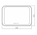 Зеркало Indigo neo 80x3x55 Silver mirrors LED-00002406