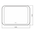 Зеркало Indigo neo 80x3x55 Silver mirrors LED-00002408