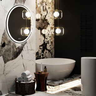 Зеркало Italiya neo 64x3x84 Silver mirrors LED-00002409