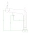 Смеситель для кухни K6 хром x27x32 Esko K6