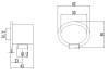 Подключение для душевого шланга хром Lemark LM8026C