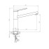 Смеситель для кухни хром 5.5x26x24 Rush MS9035-36