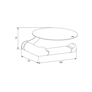 Бумагодержатель Noa белый 18x12.1x7 Iddis NOAWT00i43