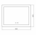 Зеркало Norma neo 80x3x60 Silver mirrors LED-00002417