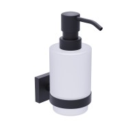 Дозатор для жидкого мыла Selene черный, белый 6.7x12.1x15.8 Timo 12039/03