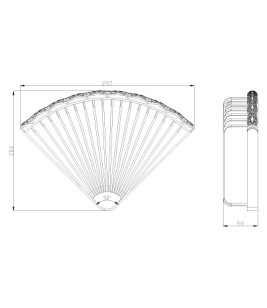 Полка угловая Jasmine бронза Lemark LM6681ORB