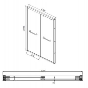 Душевое ограждение Line Bravat BD120.4101A