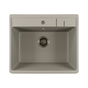Мойка ML-GM15 графит 49x20 Mixline 533157