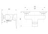 Смеситель для ванны и душа Серия-400 хром 20x13.6x13 ПСМ-Профсан PSM-400-4