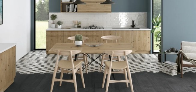 Керамогранит Ibero Ceramicas Artwood Black Mate 20x120