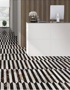 Керамогранит Goetan Chevron Marmorea Calacatta Gold 8x40