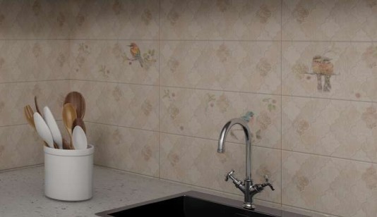 Плитка PiezaROSA Жардино Деко 2 Бежевый настенная 15x40 150863