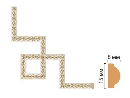 Декоративный угловой элемент Decomaster 130-3-41 (200x200 мм)