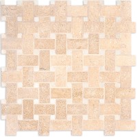 Мозаика Tureks Decorative Seashell Honed Basketweave 1x2 30.5x30.5 MS00709