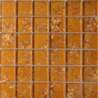 Мозаика Pixmosaic Glass Кирпичная 4.8x4.8 30x30 ST065