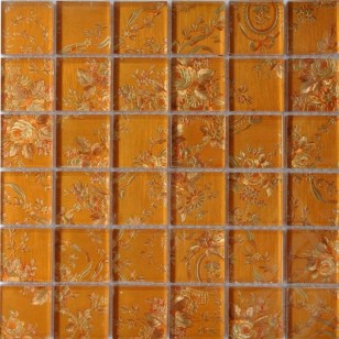 Мозаика Pixmosaic Glass Кирпичная 4.8x4.8 30x30 ST065