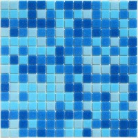 Стеклянная мозаика Bonaparte Aqua 100 на бумаге 2x2 32.7x32.7