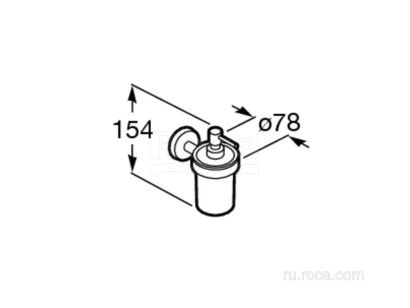 Диспенсер Roca Twin 12.6x7.8x15.4 816703001
