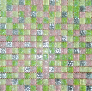 Мозаика Pixmosaic Glass Зеленая 1.5x1.5 30x30 SD015