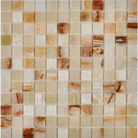 Мозаика Pixmosaic Каменная мозаика из оникса Jade verde на сетке 30.5x30.5 PIX204