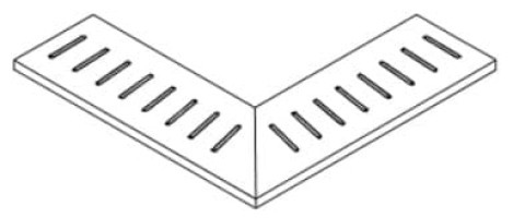 Ступень PF60002711 Lab325 Base Ang. Griglia Sx Ash 20 15x60 ABK Ceramiche