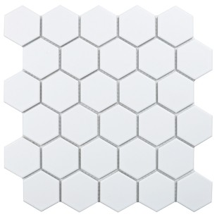 Мозаика Starmosaic Geometry Hexagon Small White Matt 27.8x26.5