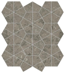 Мозаика Atlas Concorde Italy Marvel Meraviglia Grigio Elegante Hexagon Lappato 40.3x46.6 AJQ1