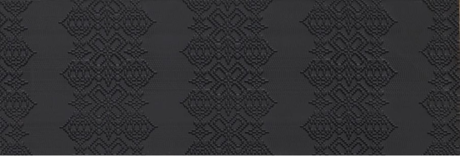 Керамогранит Mutina Bas Relief Garland Relief Nero Matt 18x54 PUBG02