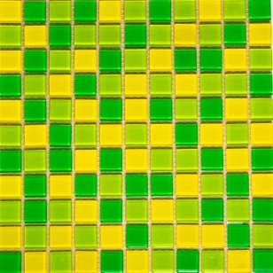 Мозаика Pixmosaic Glass Салатовая 2.5x2.5 30x30 KG26