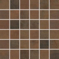 Мозаика Rako Rush темно-коричневая 5x5 30x30 WDM06520