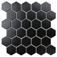 Мозаика Starmosaic Geometry Hexagon Small Black Matt 27.8x26.5