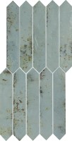 Плитка Ape Ceramica Grunge Picket Aqua 4.3x24.3 настенная n126354