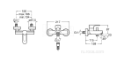 Смеситель для ванны (душа) Roca L20 17.8x21.7 5A0209C0M