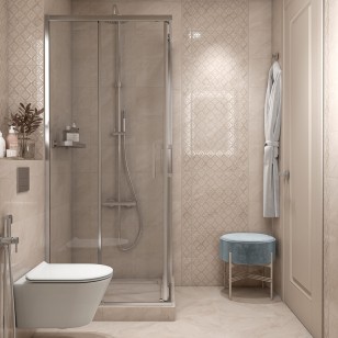 Плитка Kerama Marazzi Винетта бежевый светлый глянцевый 25x40 настенная 6436