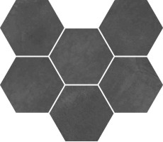 Мозаика Italon Continuum Petrol Hexagon 25x29 620110000190