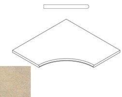 Бортик Italon District X2 Sand Bor. Ang. Round 30 60x60 закругленный угловой 620090000245