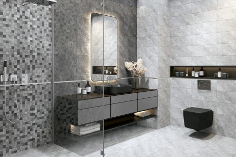 Мозаика Global Tile Balance Серый 20x40 1039-8219