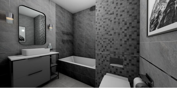 Мозаика Global Tile Balance Серый 20x40 1039-8219