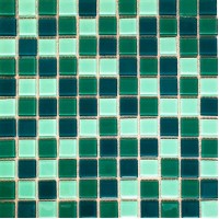 Мозаика Pixmosaic Glass Зеленая 2.5x2.5 30x30 FA056.058.060