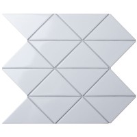 Мозаика Starmosaic Geometry Triangolo White Zip Glossy 26.25x26.25