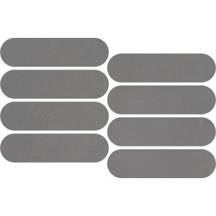 Мозаика Italgraniti Nuances Antracite Mosaico Ovale 19.5x37 NU03MOV