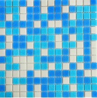 Мозаика Pixmosaic Glass Голубая 2x2 30.5x30.5 MC127