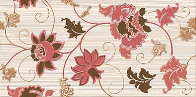 Декор Azori Альта Черри Цветы розовый 20.1x40.5 581391201