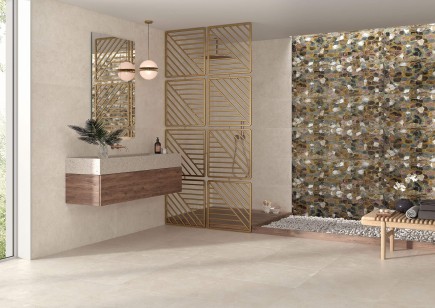 Плитка Durstone Terme Bizant Pearl 40x120 настенная