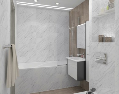 Плитка Sina Tile Palasio Grey 30x75 настенная 8807