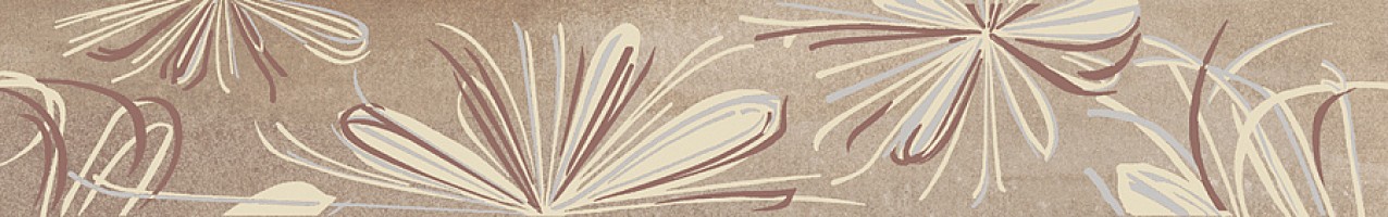 Бордюр Azori Sonnet Beige Flower 6.2x50.5 587891001