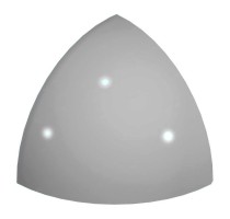 Уголок Pool Tile Radial External Corner Grey Smooth