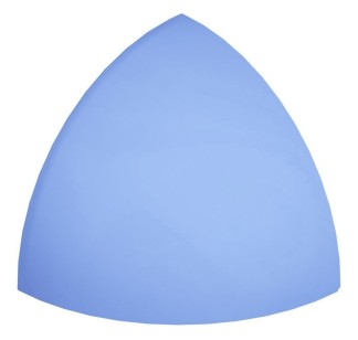 Pool Tile Radial External Corner Blue Anti-Slip