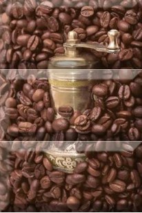 Панно Absolut Keramika Monocolor Biselado Composicion Coffee Beans 01 20x30