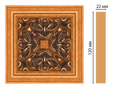 Вставка цветная Decomaster D208-1223 (120x120x17 мм)